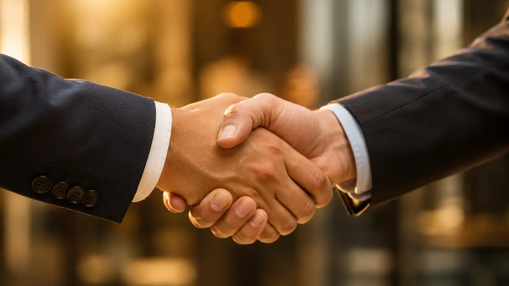 A handshake sealing an agreement